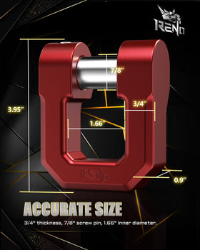 RENO red anodized surface detail showing corrosion resistance and durability benefit