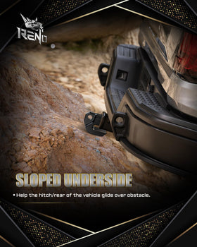 RENO close-up of top ramp showcasing tapered design to reduce hang-ups