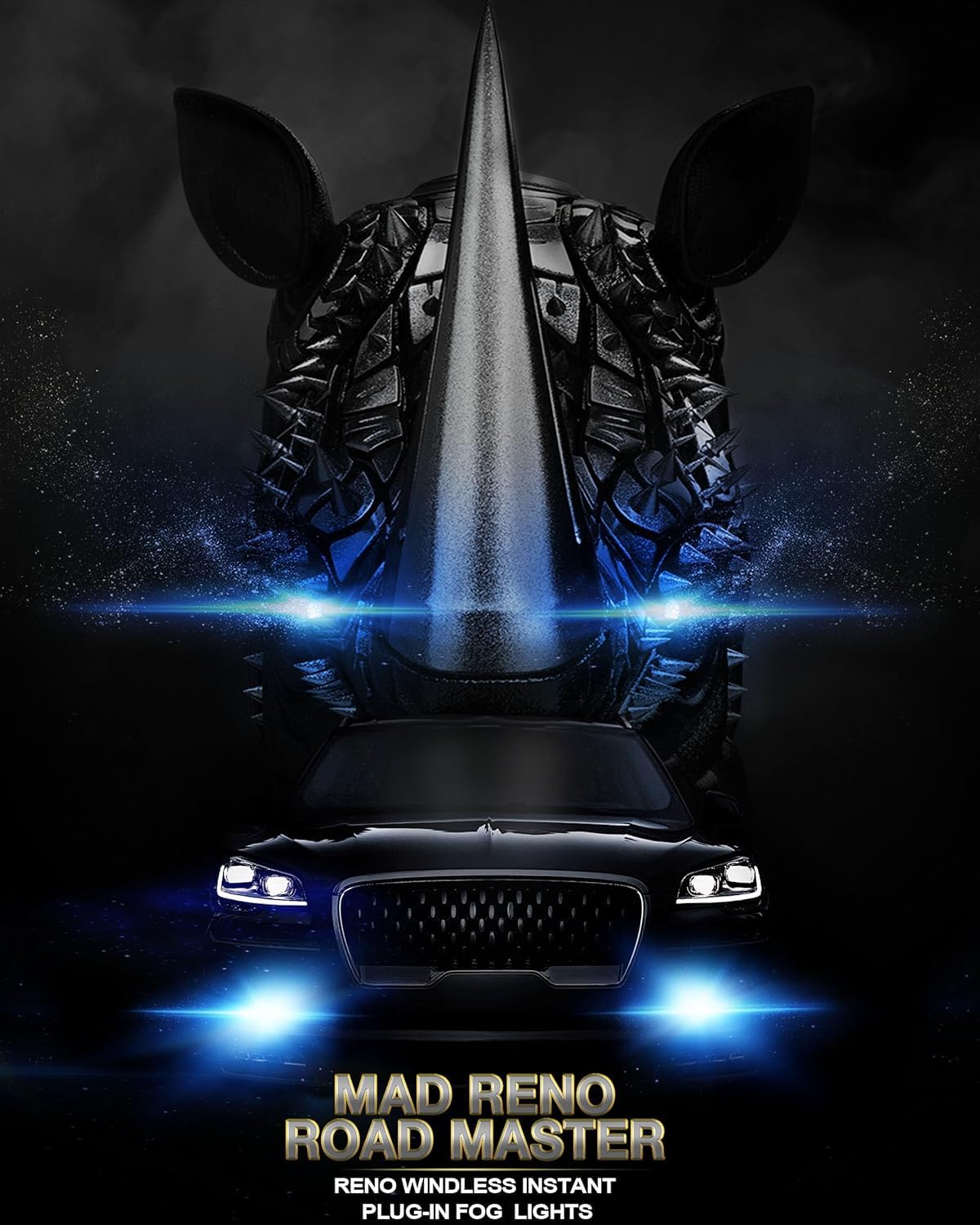 RENO night driving lifestyle shot showing improved road illumination and safety