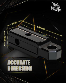 RENO side profile showing dual pin holes for vertical or horizontal mounting benefit