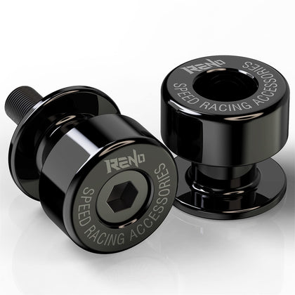 RENO front view of spool pair showing durable anodized finish and protection benefit