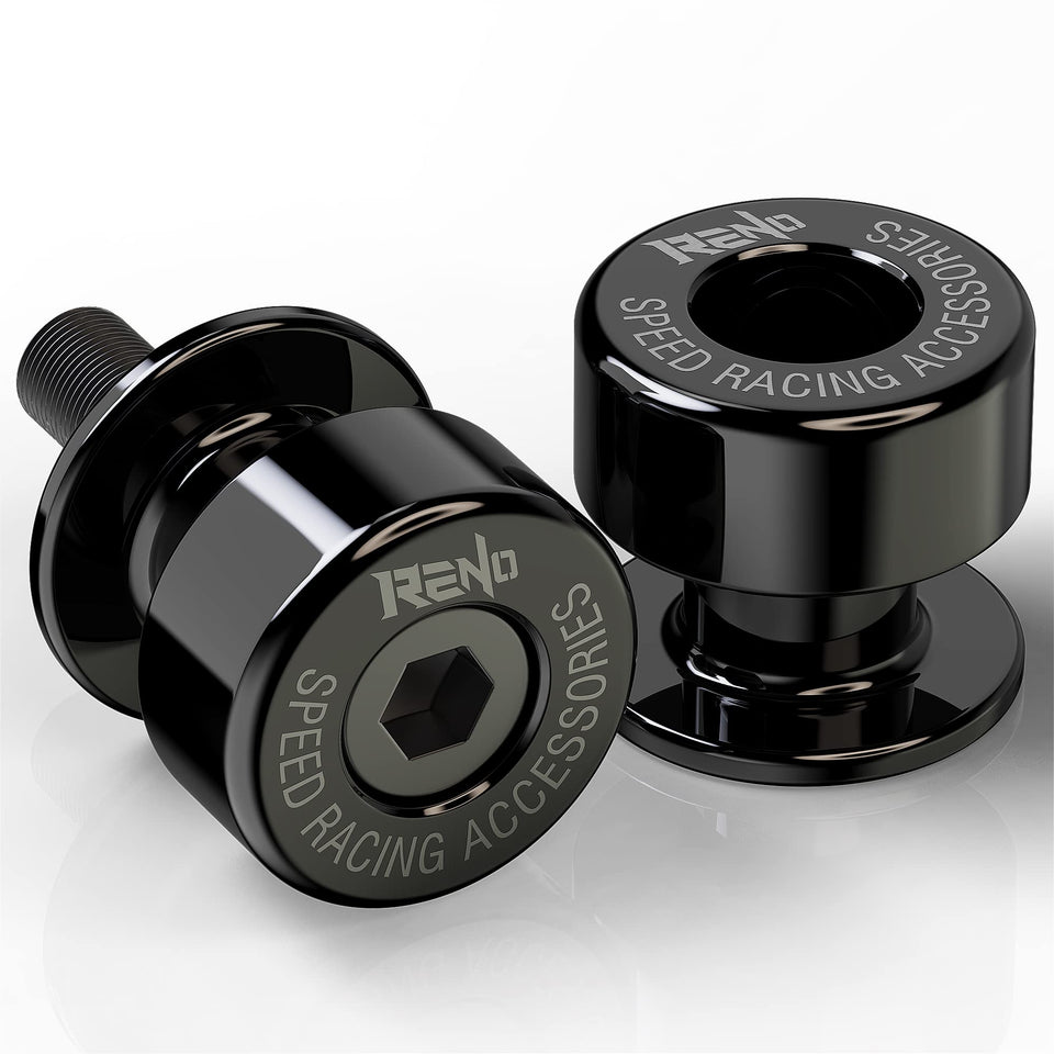 RENO front view of spool pair showing durable anodized finish and protection benefit