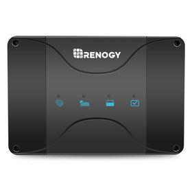 Renogy front panel angled view showing compact design and easy mounting benefit