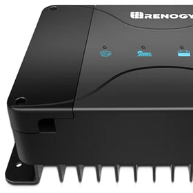 Renogy size comparison held in hand illustrating lightweight portability advantage