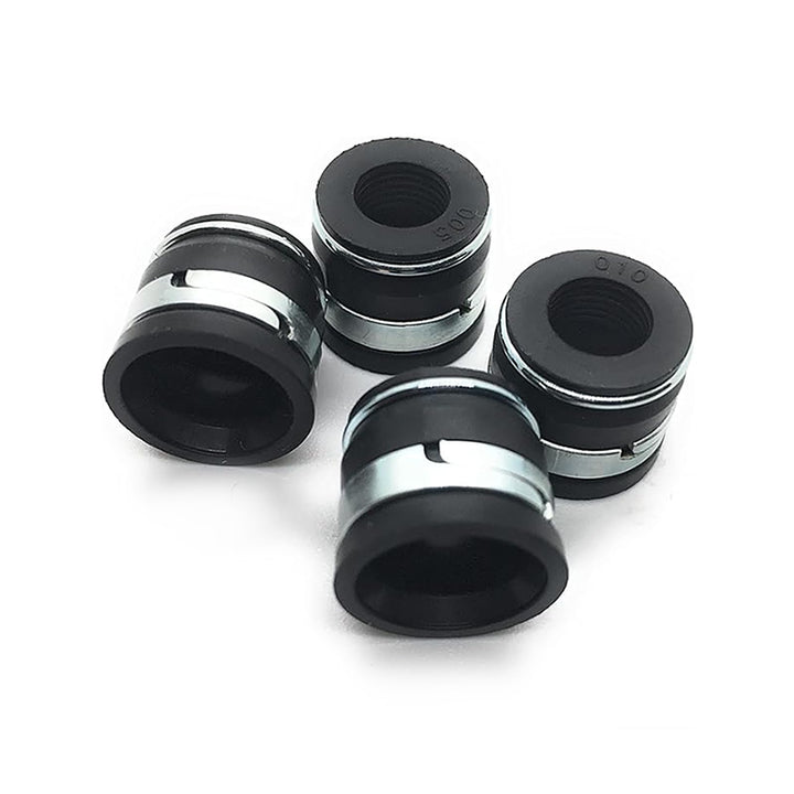 REPLACEMENTKITS.COM front packaging showing four valve stem seals and fitment list for quick identification