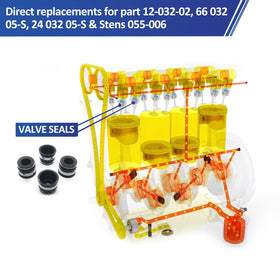 REPLACEMENTKITS.COM seals beside Kohler engine ID plate showing model compatibility for accurate replacement
