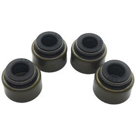 REPLACEMENTKITS.COM valve stem seals front pack showing four sealed pieces and labeling, clear identification benefit