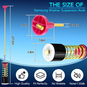 Replizo installed suspension rod inside Samsung washer reducing shake and noise