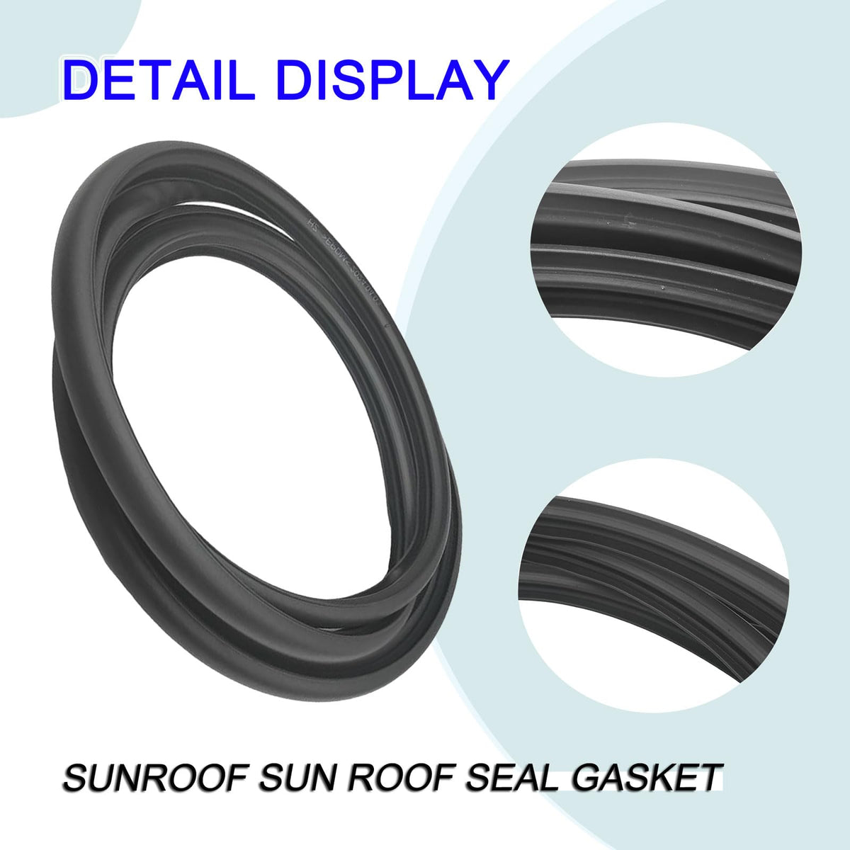 repustor close-up of seal material texture demonstrating durable flexible rubber