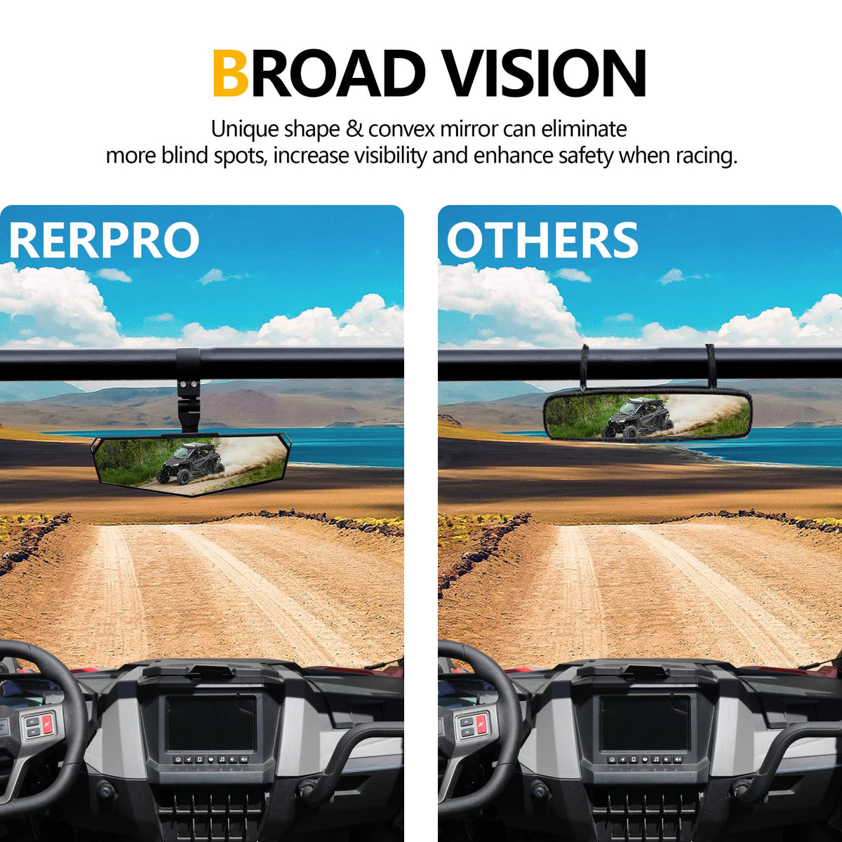 RERPRO installed on roll bar demonstrating 1.5-2" compatibility and fit