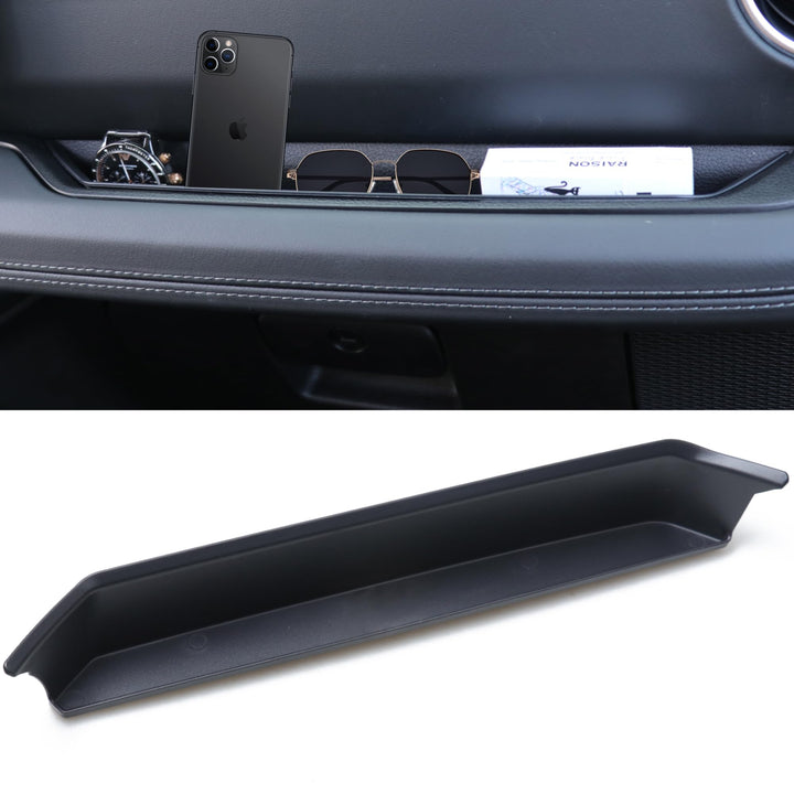 RERPRO tray front view installed in Jeep Wrangler JL showing added storage convenience