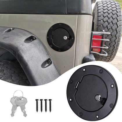 RERPRO front view of locking gas cap cover showing rugged look and clean fit