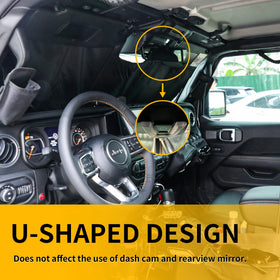 RERPRO size comparison with hand illustrating accurate fit for JL 4XE windshields