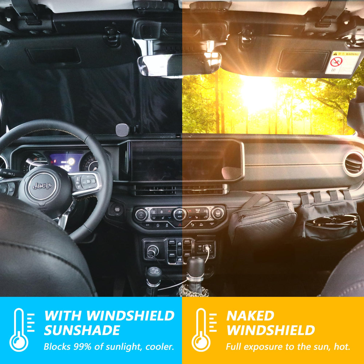 RERPRO sun shade folded compact for easy storage and quick deployment