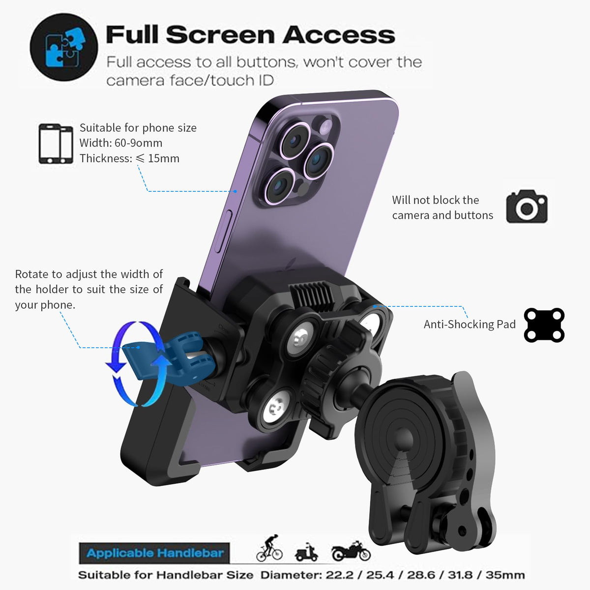 RESPECTED BRO 360° rotation demonstration for adjustable viewing angles benefit