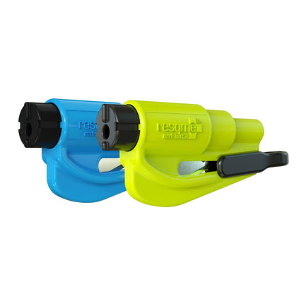 RESQME front view pack of 2 showing compact emergency keychains and colors for quick access