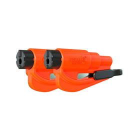 RESQME front view keychain pack showing compact rescue tool and visibility benefit
