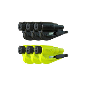 RESQME front view yellow showing compact design and clip for quick access