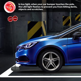 Reswish next to car illustrating compact size and space-saving