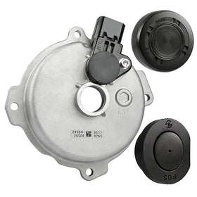 Retepif front view of solenoid and plugs showing complete kit and improved fit