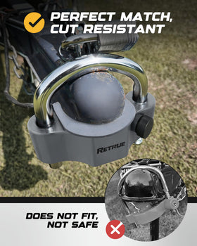 RETRUE lock cylinder with rubber cap protecting mechanism from moisture