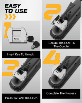 RETRUE Cyber Lock two reinforced keys displayed for durable backup advantage