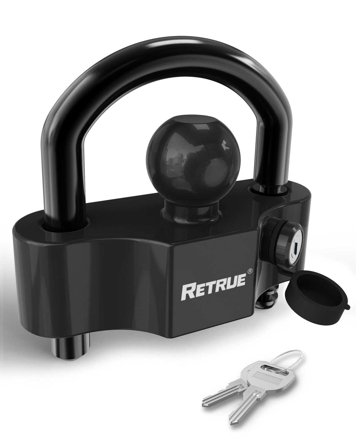 RETRUE front view of coupler lock showing robust protection benefit