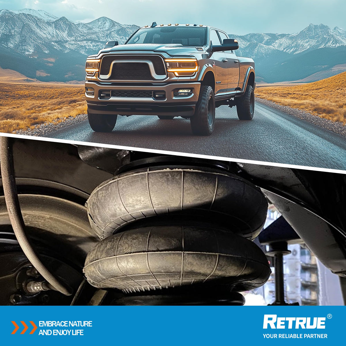 RETRUE packaging and instruction manual showing complete kit and easy guidance