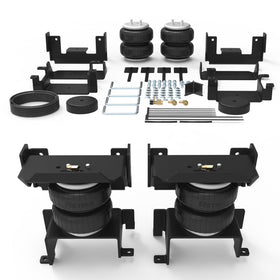 RETRUE front packaging view showing complete rear air bag kit and clear contents for quick install