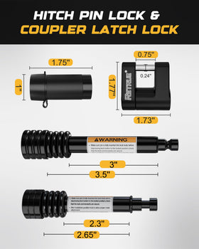 RETRUE 1/2 inch receiver pin detail illustrating secure fit for accessories