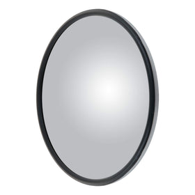 RETRAC front view of 8-inch convex mirror head showing wide field of view and benefit improved visibility