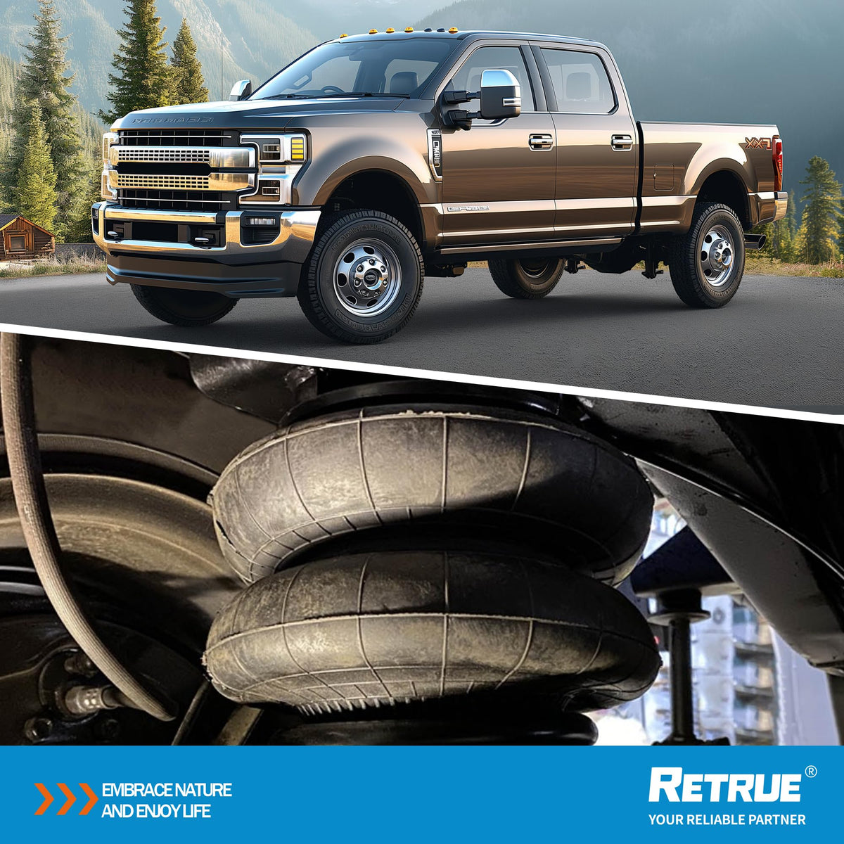 RETRUE metal bracket and hardware highlighting corrosion-resistant finish