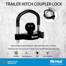 RETRUE close-up of cylinder boot protecting lock from water and dirt