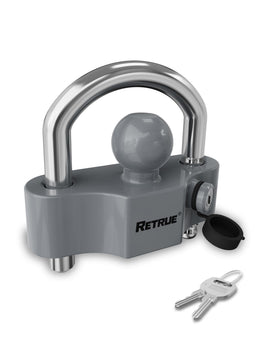 RETRUE front view showing lock assembly and secure storage benefit