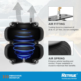 RETRUE kit hardware and labeled parts laid out for faster installation and fewer errors