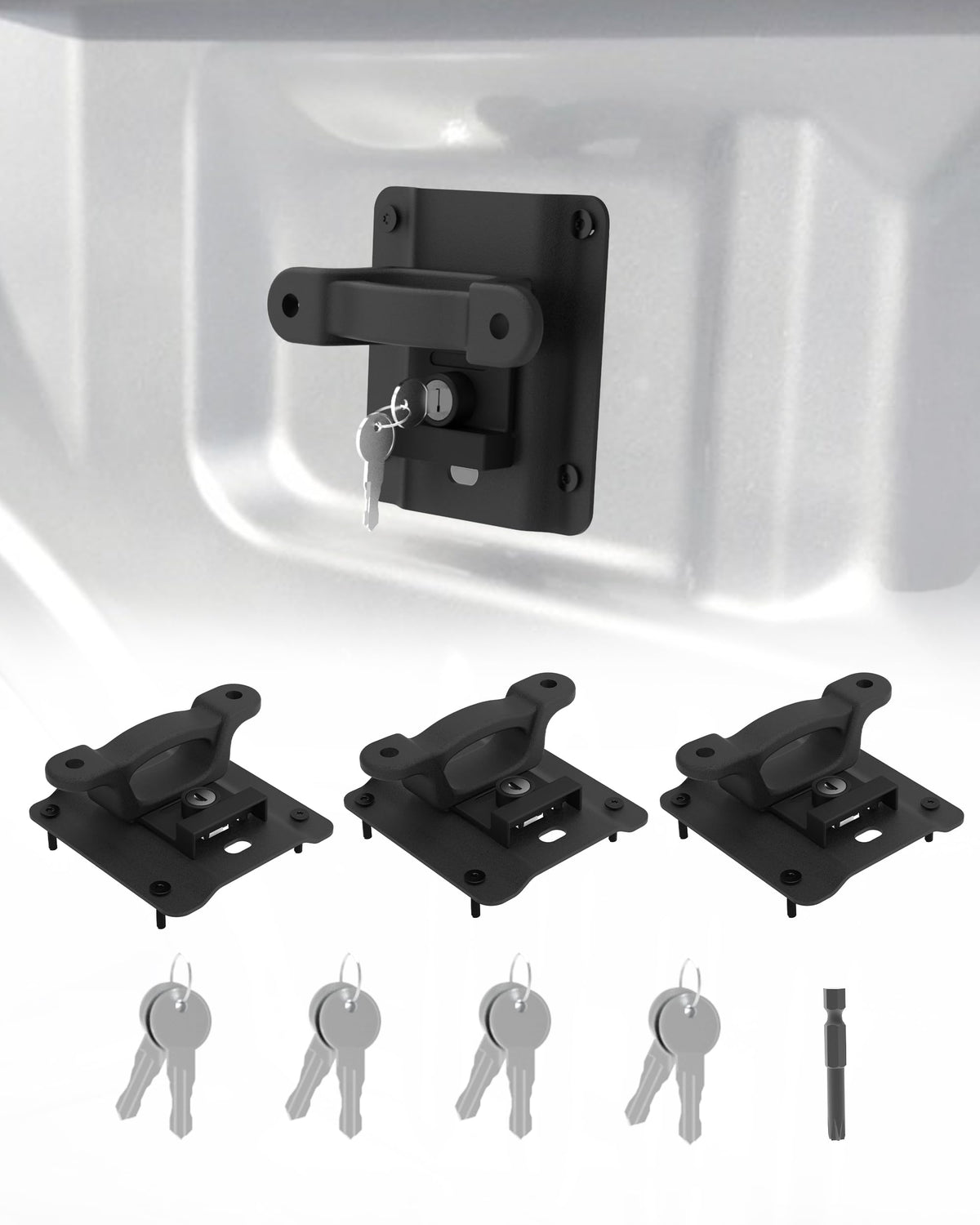 RETRUE anchors in a loaded truck scene conveying reliable cargo control while hauling