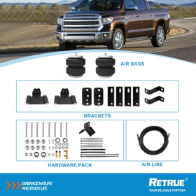 RETRUE technician installing air bag kit demonstrating straightforward, labeled assembly