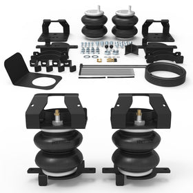 RETRUE front packaging of rear air bags kit showing compatibility and benefits