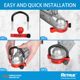 RETRUE waterproof cover and cap protecting the cylinder from weather