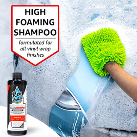 Rev Auto detailer spray closeup demonstrating quick shine and protection