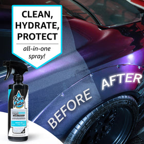 Rev Auto wrap shampoo being poured to create safe foam for washing
