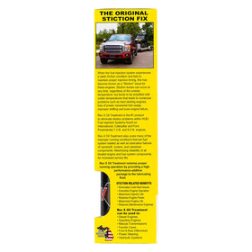 REV X label detail and instructions emphasizing safe compatibility with oils