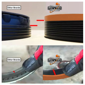 REVHD RM-T03 installed on spindle demonstrating leak protection benefit