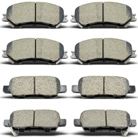 RevivaParts front pads packaging showing fitment and benefit of OE replacement