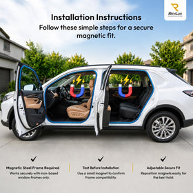 RevLux installed on rear-side window showing full coverage and cooler interior