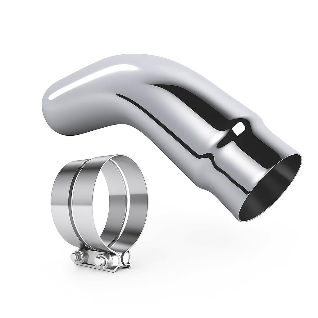 REWONIXAL front view polished exhaust tip showing refined finish and improved rear look