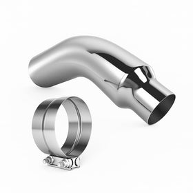 REWONIXAL front view polished exhaust tip showing sleek chrome benefit