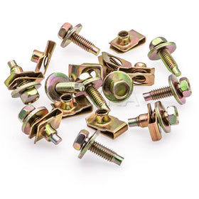 Rexka close-up of bolt thread and U-nut detail illustrating fit and corrosion resistance