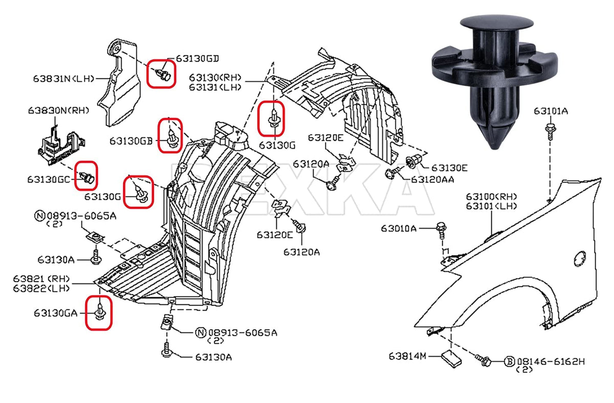 Rexka clips laid out with trim tool illustrating easy DIY repair and faster reinstallations