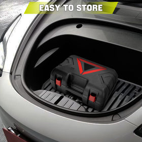 RexLeLXB lifting an SUV wheel during tire change, fast dependable garage use